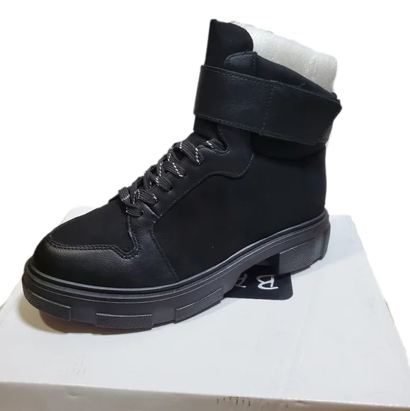 BAMBOO Black High-Top Sneakers NWT - Picture 1 of 8